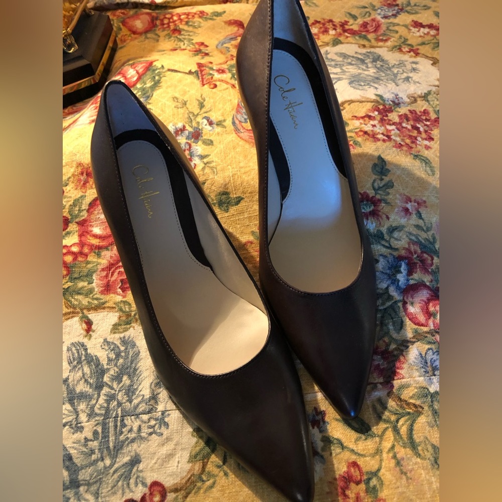 Cole Haan, Chocolate Pumps/Heels, Pointed Toe, 2.5” Heel, Stunning & Classic